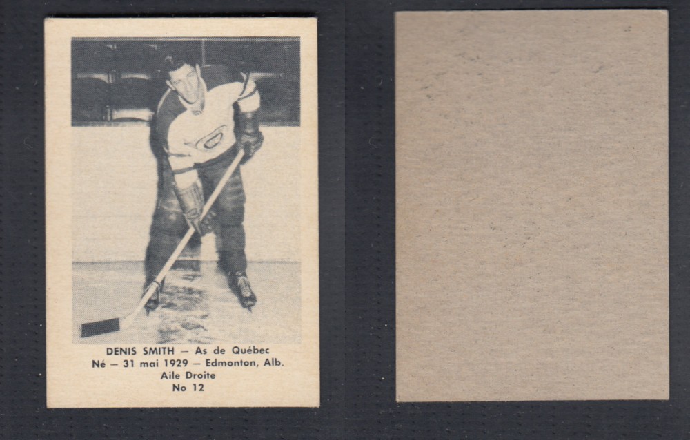 1952-53 LAVAL DAIRY UPDATE HOCKEY CARD #12 D. SMITH photo 1952-53 LAVAL DAIRY UPDATE HOCKEY CARD #12 D. SMITH photo