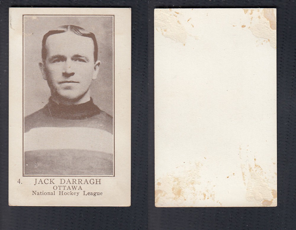 1923-24 WILLIAM PATERSON HOCKEY CARD #4 J. DARRAGH photo 1923-24 WILLIAM PATERSON HOCKEY CARD #4 J. DARRAGH photo