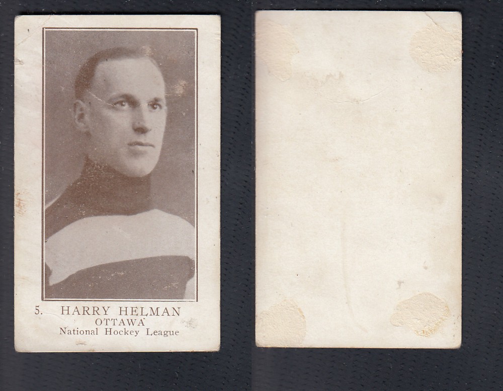 1923-24 WILLIAM PATERSON HOCKEY CARD #5 H. HELMAN photo 1923-24 WILLIAM PATERSON HOCKEY CARD #5 H. HELMAN photo