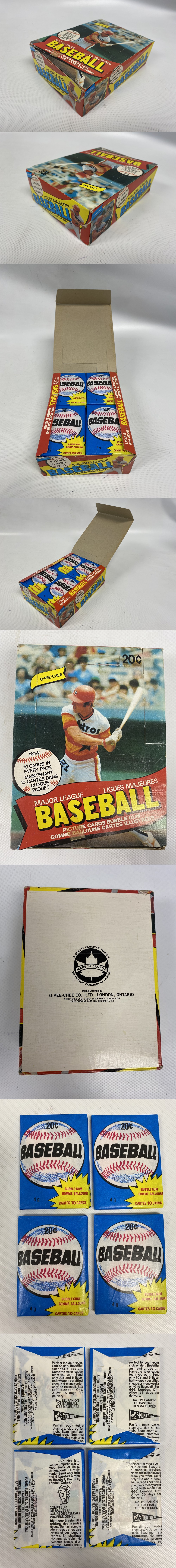 1980 O-PEE-CHEE BASEBALL CARD WAX PACK BOX photo 1980 O-PEE-CHEE BASEBALL CARD WAX PACK BOX photo
