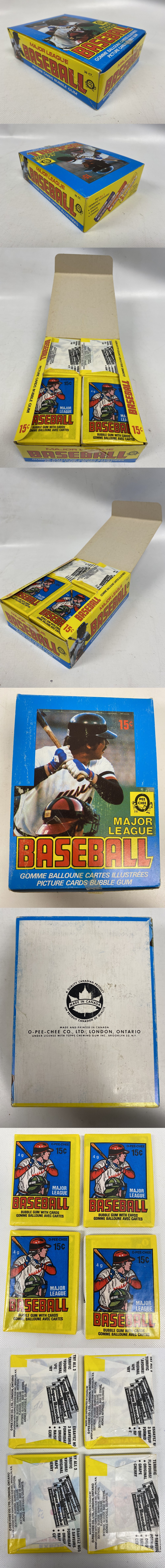 1979 O-PEE-CHEE BASEBALL CARD WAX PACK BOX photo 1979 O-PEE-CHEE BASEBALL CARD WAX PACK BOX photo