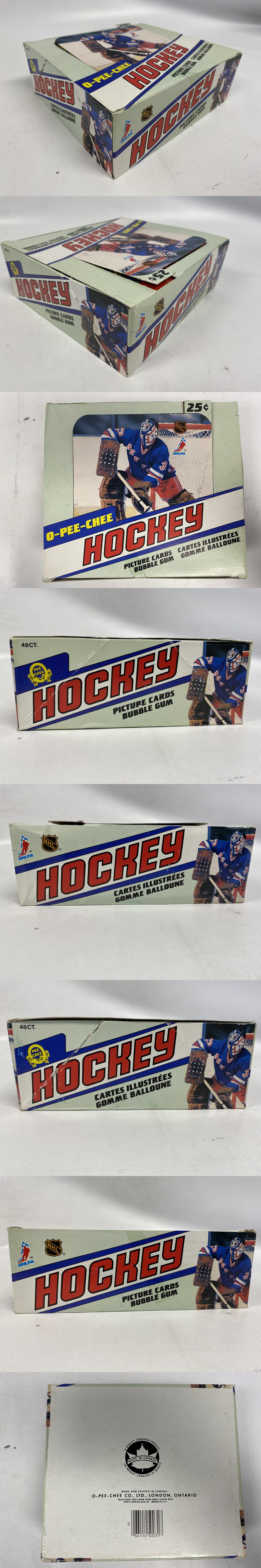 1981-82 O-PEE-CHEE HOCKEY CARD WAX PACK BOX photo 1981-82 O-PEE-CHEE HOCKEY CARD WAX PACK BOX photo