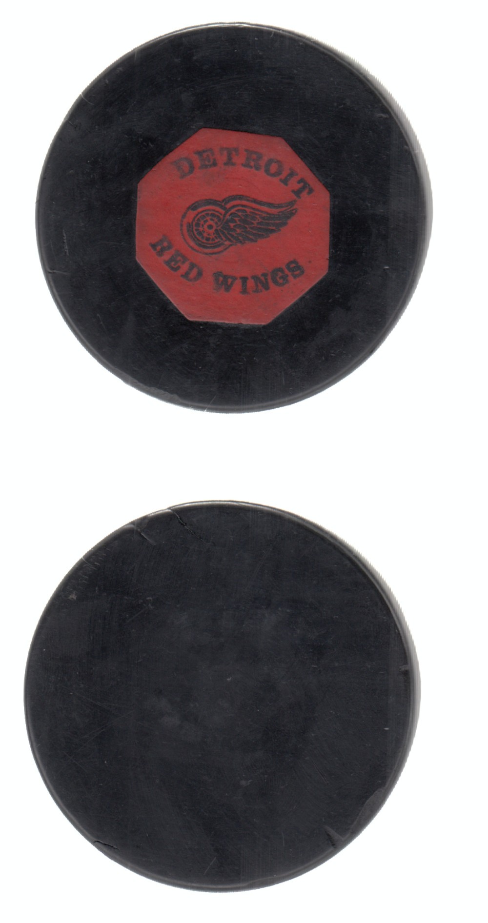 1967-68 CONVERSE DETROIT RED WINGS GAME PUCK photo 1967-68 CONVERSE DETROIT RED WINGS GAME PUCK photo