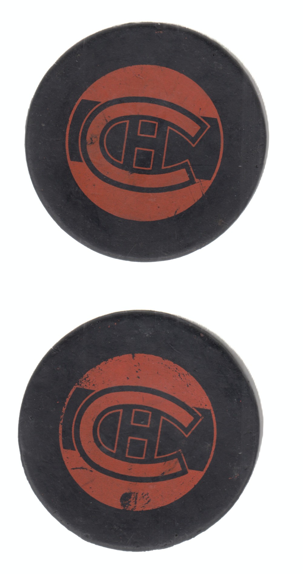 1970-73 CCM MONTREAL CANADIENS PRACTICE PUCK photo 1970-73 CCM MONTREAL CANADIENS PRACTICE PUCK photo