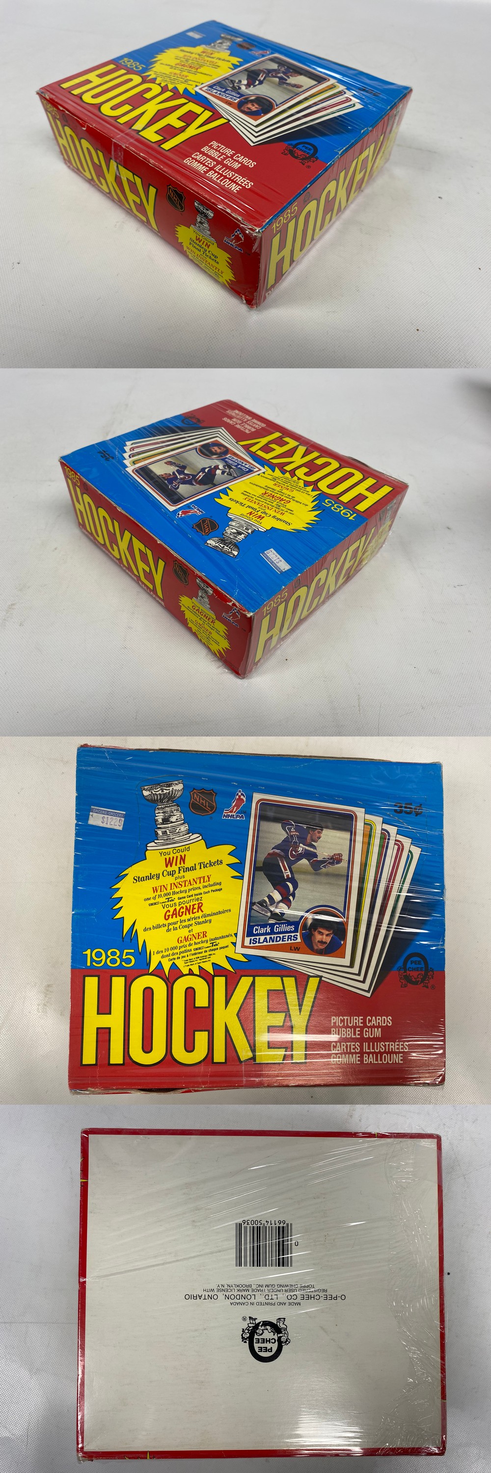 1984-85 O-PEE-CHEE HOCKEY CARD DISPLAY BOX photo 1984-85 O-PEE-CHEE HOCKEY CARD DISPLAY BOX photo