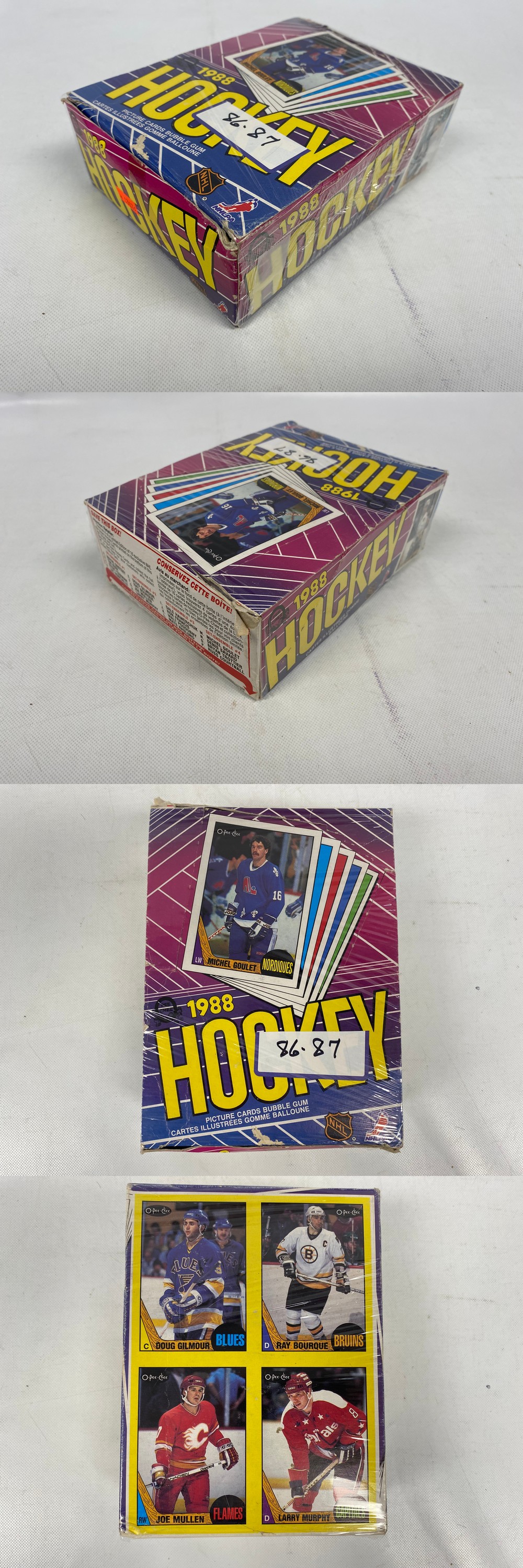 1987-88 O-PEE-CHEE HOCKEY CARD DISPLAY BOX photo 1987-88 O-PEE-CHEE HOCKEY CARD DISPLAY BOX photo