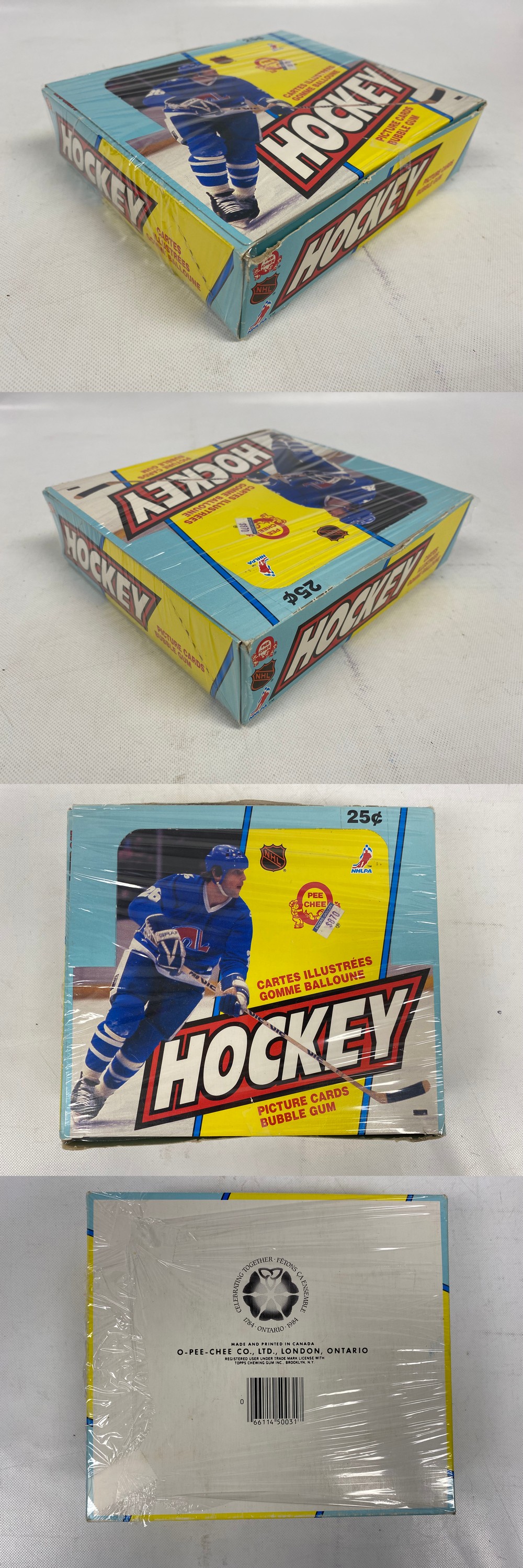 1983-84 O-PEE-CHEE HOCKEY CARD DISPLAY BOX photo 1983-84 O-PEE-CHEE HOCKEY CARD DISPLAY BOX photo