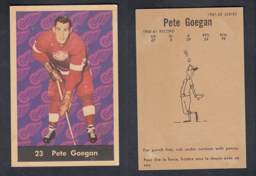 1961-62 PARKHURST HOCKEY CARD #23 P. GOEGAN photo 1961-62 PARKHURST HOCKEY CARD #23 P. GOEGAN photo