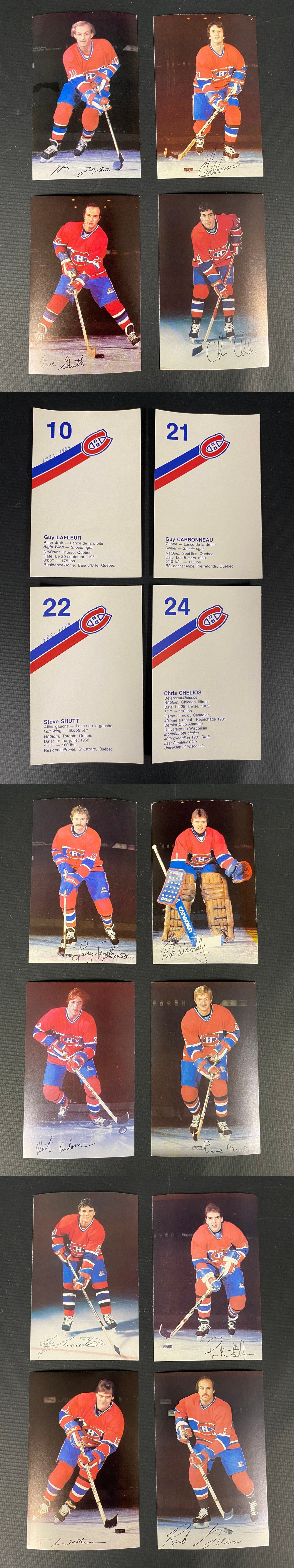 1984-85 MONTREAL CANADIENS POST CARD FULL SET 32/32 photo 1984-85 MONTREAL CANADIENS POST CARD FULL SET 32/32 photo
