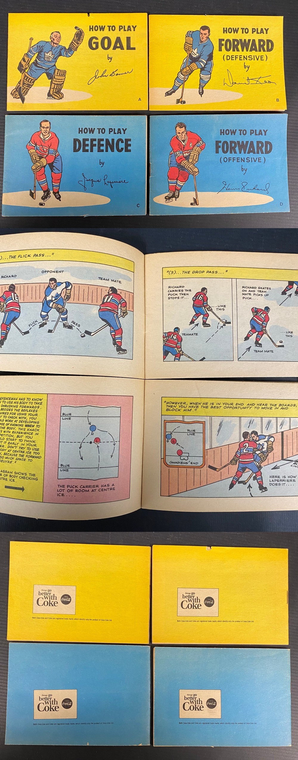 1965-66 COCA COLA HOW TO PLAY BOOKLETS FULL SET 4/4 photo 1965-66 COCA COLA HOW TO PLAY BOOKLETS FULL SET 4/4 photo