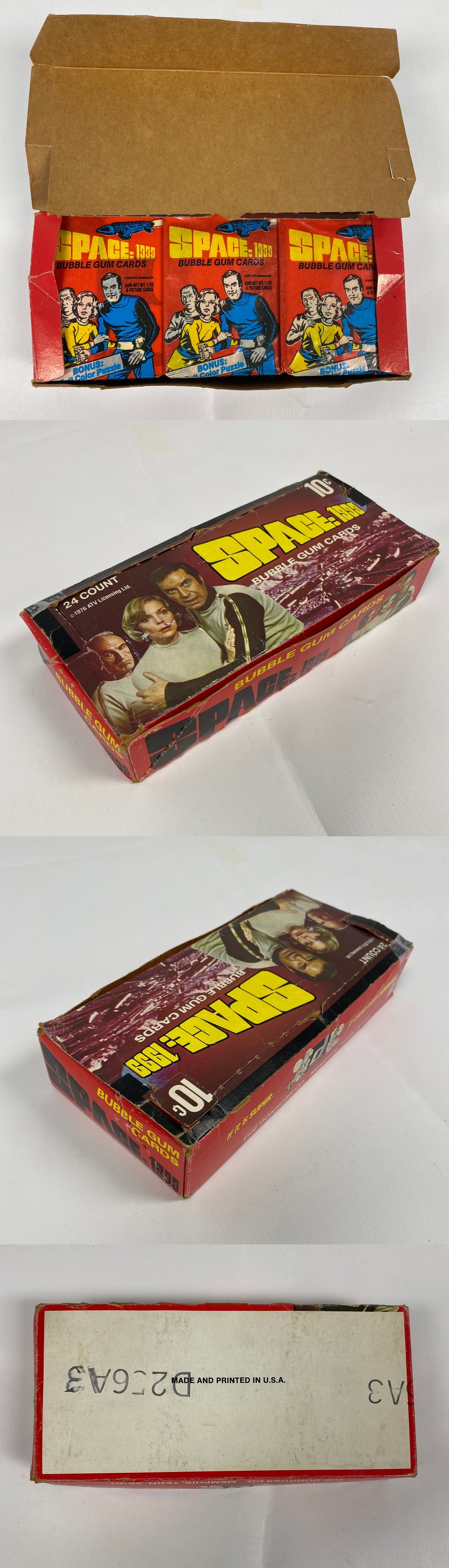 1976 DONRUSS SPACE 1999 WAX PACK BOX photo 1976 DONRUSS SPACE 1999 WAX PACK BOX photo