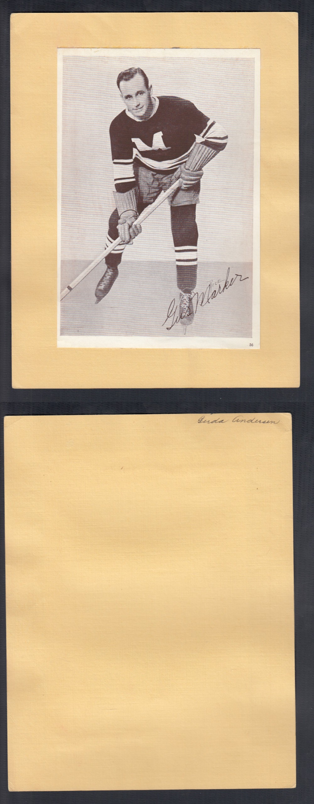 1935-40 CROWN BRAND PHOTO G. MARKER photo 1935-40 CROWN BRAND PHOTO G. MARKER photo
