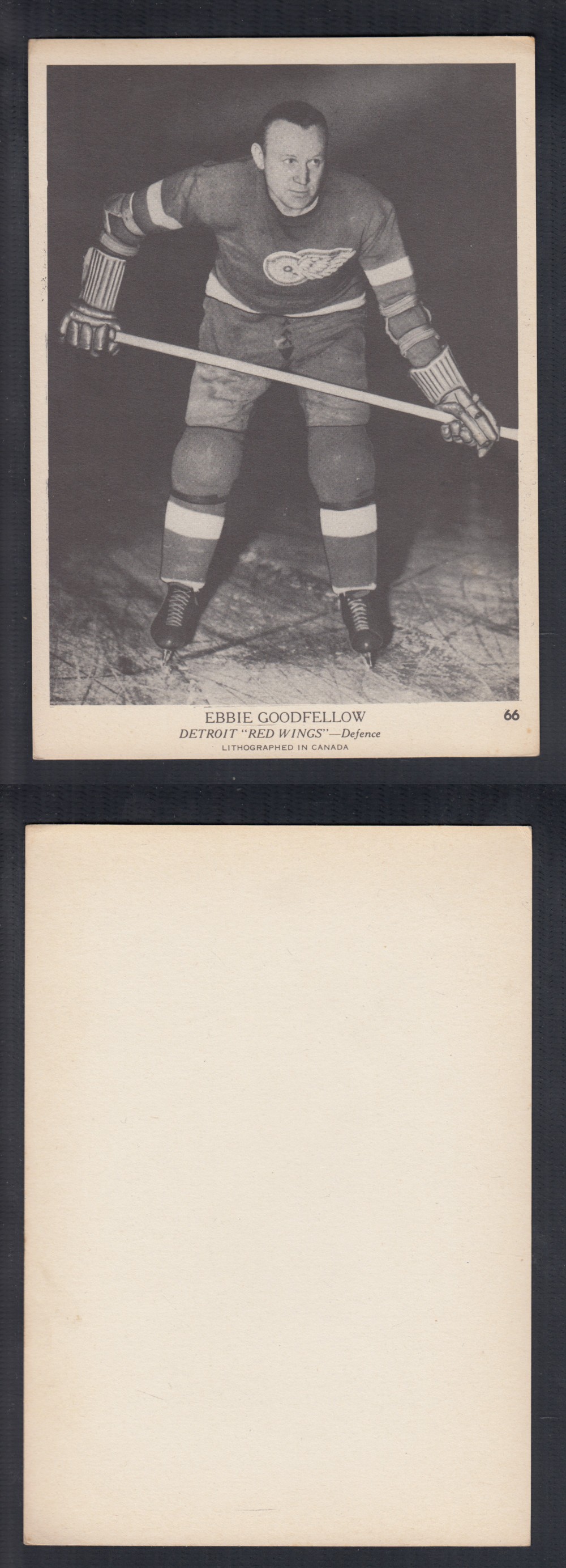 1939-40 O-PEE-CHEE HOCKEY CARD #66 E. GOODFELLOW photo 1939-40 O-PEE-CHEE HOCKEY CARD #66 E. GOODFELLOW photo