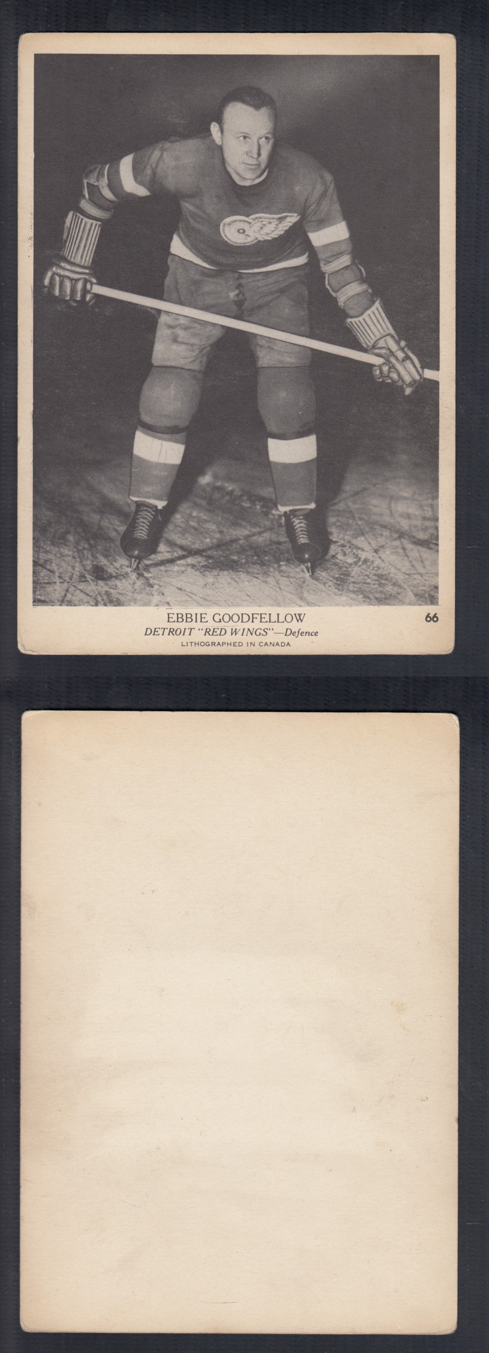 1939-40 O-PEE-CHEE HOCKEY CARD #66 E. GOODFELLOW photo 1939-40 O-PEE-CHEE HOCKEY CARD #66 E. GOODFELLOW photo