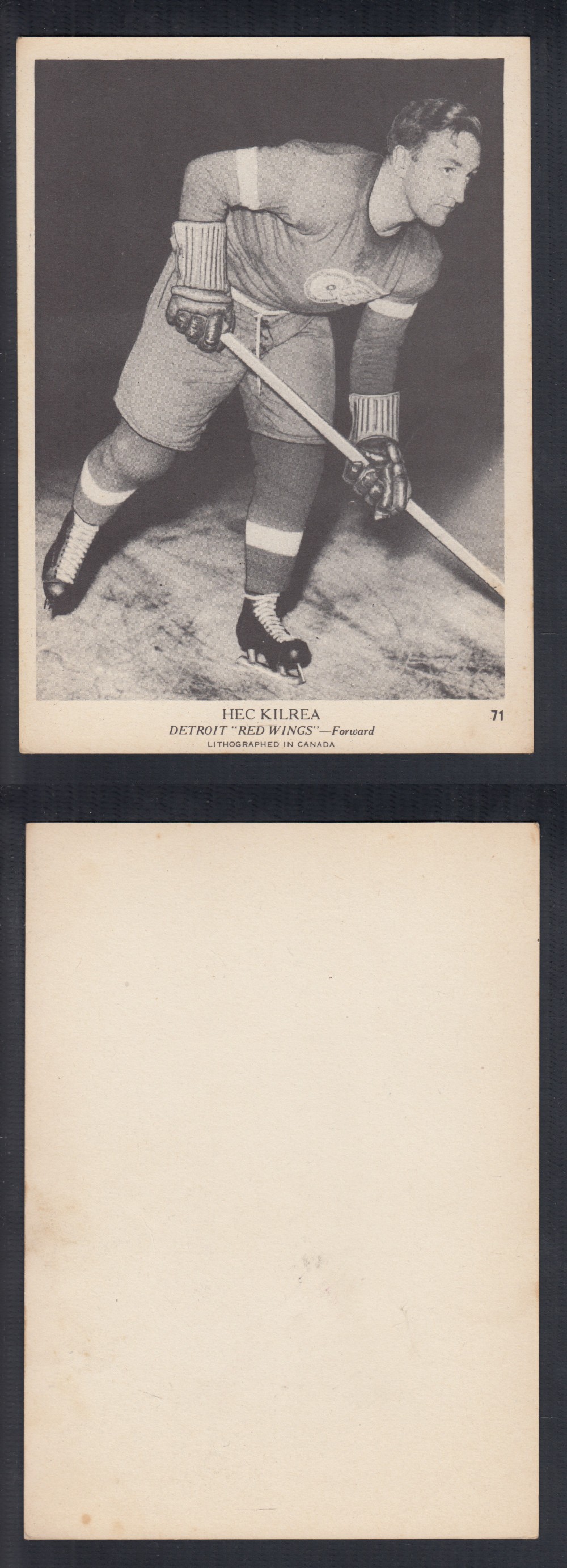 1939-40 O-PEE-CHEE HOCKEY CARD #71 H. KILREA photo 1939-40 O-PEE-CHEE HOCKEY CARD #71 H. KILREA photo