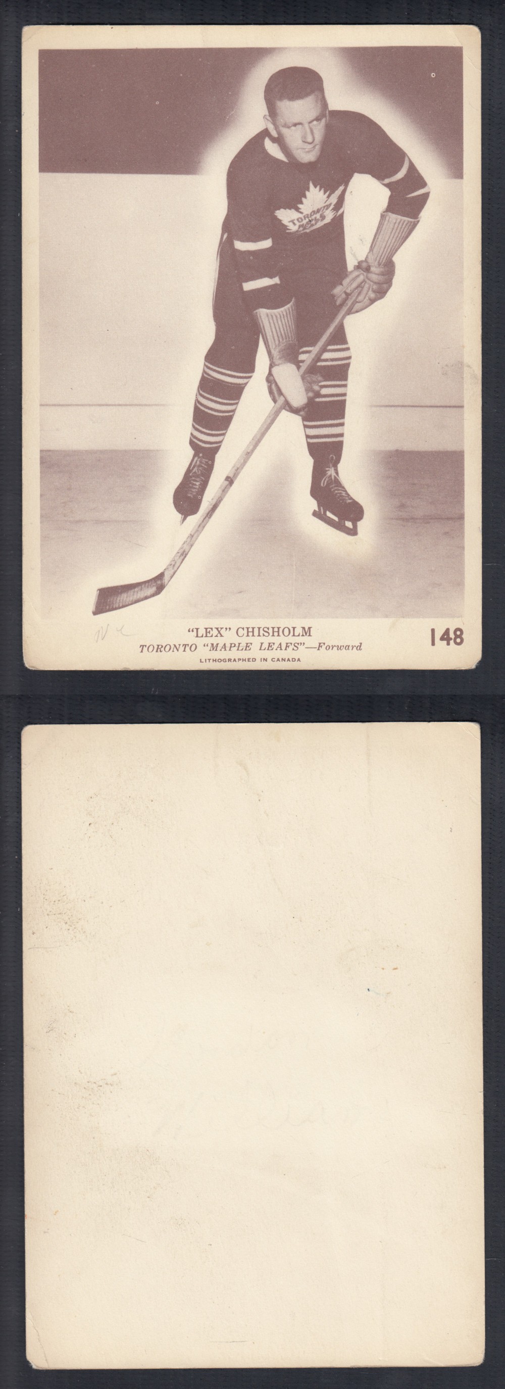 1940-41 O-PEE-CHEE HOCKEY CARD #148 L. CHISHOLM photo 1940-41 O-PEE-CHEE HOCKEY CARD #148 L. CHISHOLM photo