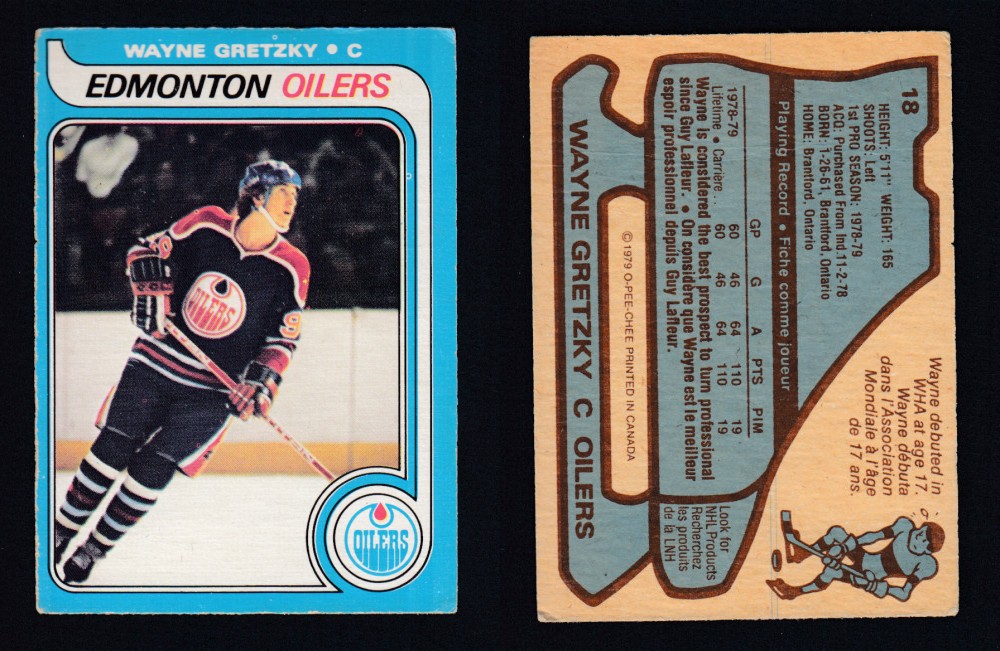 1979-80 O-PEE-CHEE #18 W. GRETZKY ROOKIE CARD photo 1979-80 O-PEE-CHEE #18 W. GRETZKY ROOKIE CARD photo