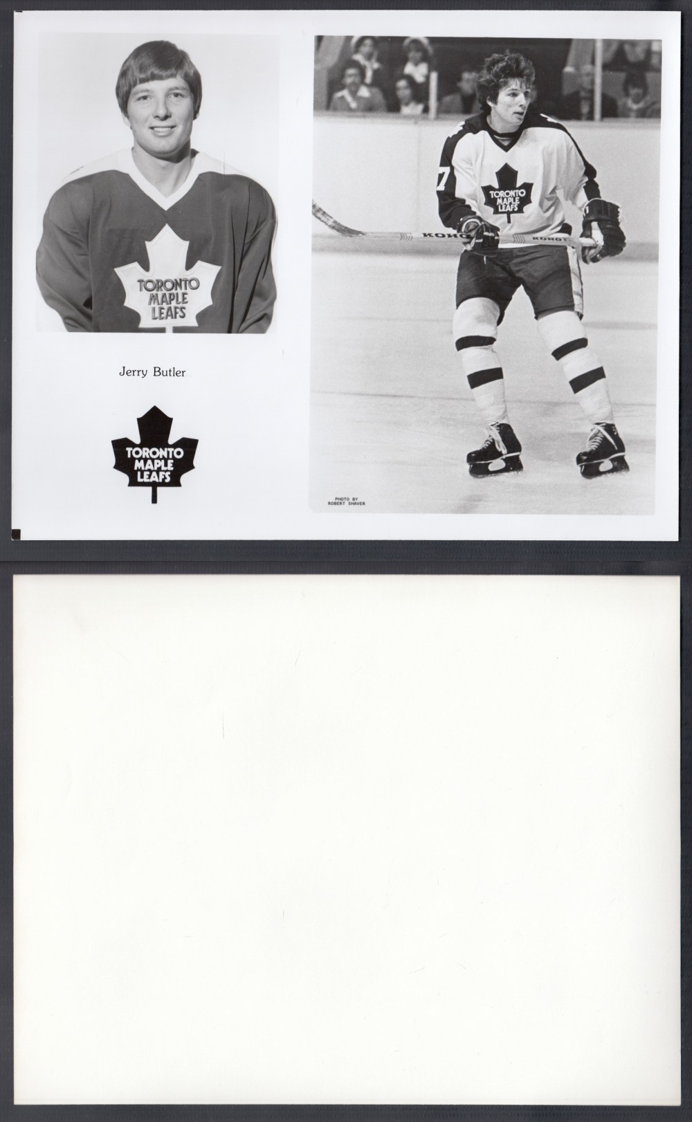 EARLY 1980'S TORONTO MAPLE LEAFS MEDIA PHOTO J. BUTLER photo EARLY 1980'S TORONTO MAPLE LEAFS MEDIA PHOTO J. BUTLER photo