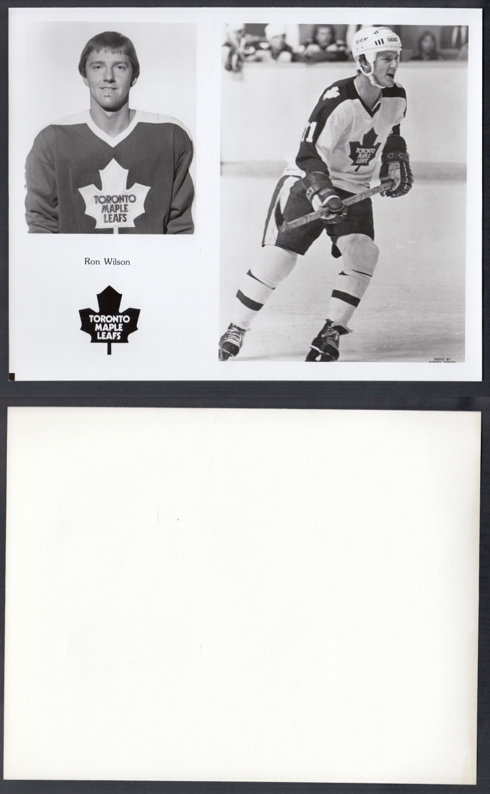 EARLY 1980'S TORONTO MAPLE LEAFS MEDIA PHOTO R. WILSON photo EARLY 1980'S TORONTO MAPLE LEAFS MEDIA PHOTO R. WILSON photo