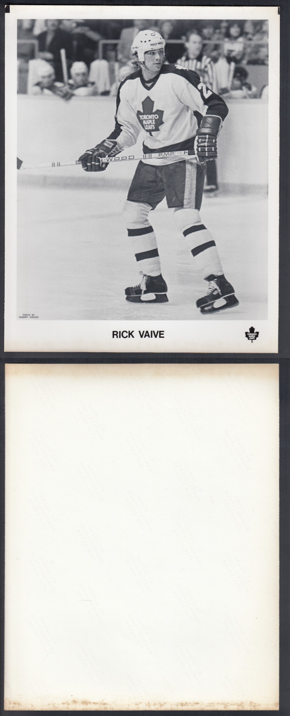 EARLY 1980'S TORONTO MAPLE LEAFS MEDIA PHOTO R. VAIVE photo EARLY 1980'S TORONTO MAPLE LEAFS MEDIA PHOTO R. VAIVE photo