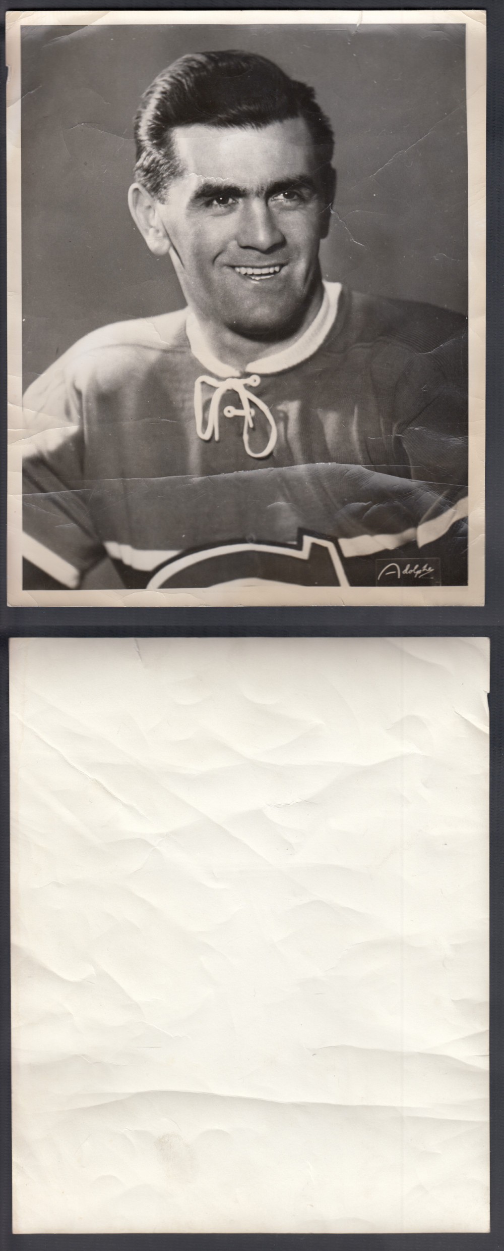 1950'S MONTREAL CANADIENS MEDIA PHOTO M. RICHARD photo 1950'S MONTREAL CANADIENS MEDIA PHOTO M. RICHARD photo