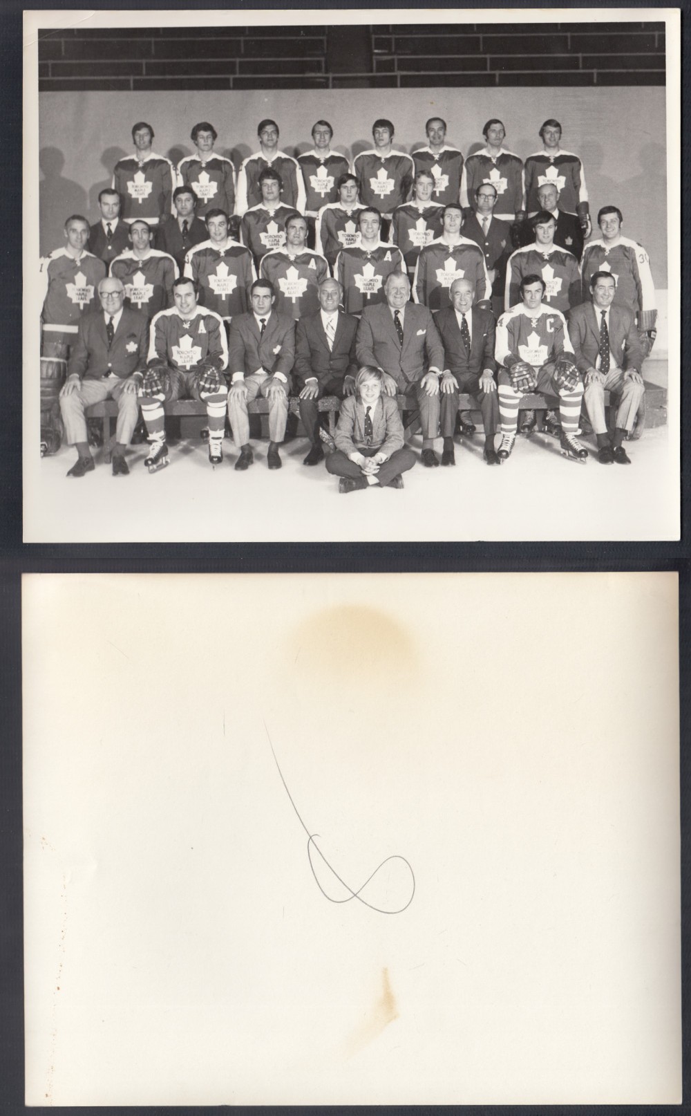 1970-71 TORONTO MAPLE LEAFS ORIGINAL TEAM PHOTO photo 1970-71 TORONTO MAPLE LEAFS ORIGINAL TEAM PHOTO photo