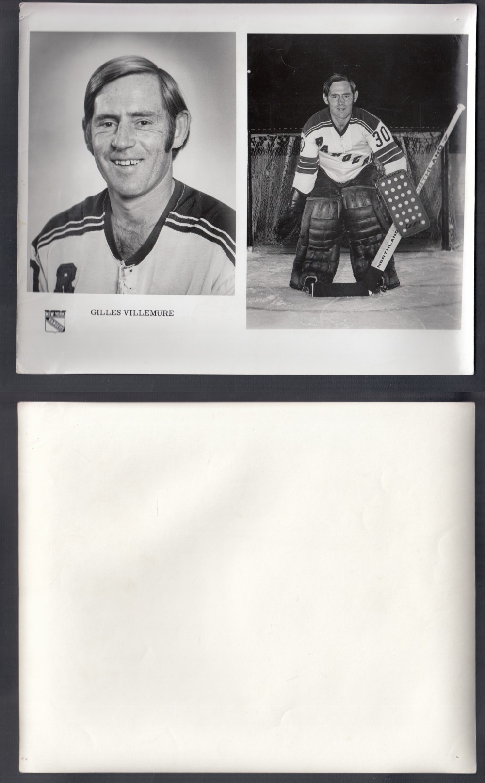 1960'S NEW YORK RANGERS MEDIA PHOTO G. VILLEMURE photo 1960'S NEW YORK RANGERS MEDIA PHOTO G. VILLEMURE photo