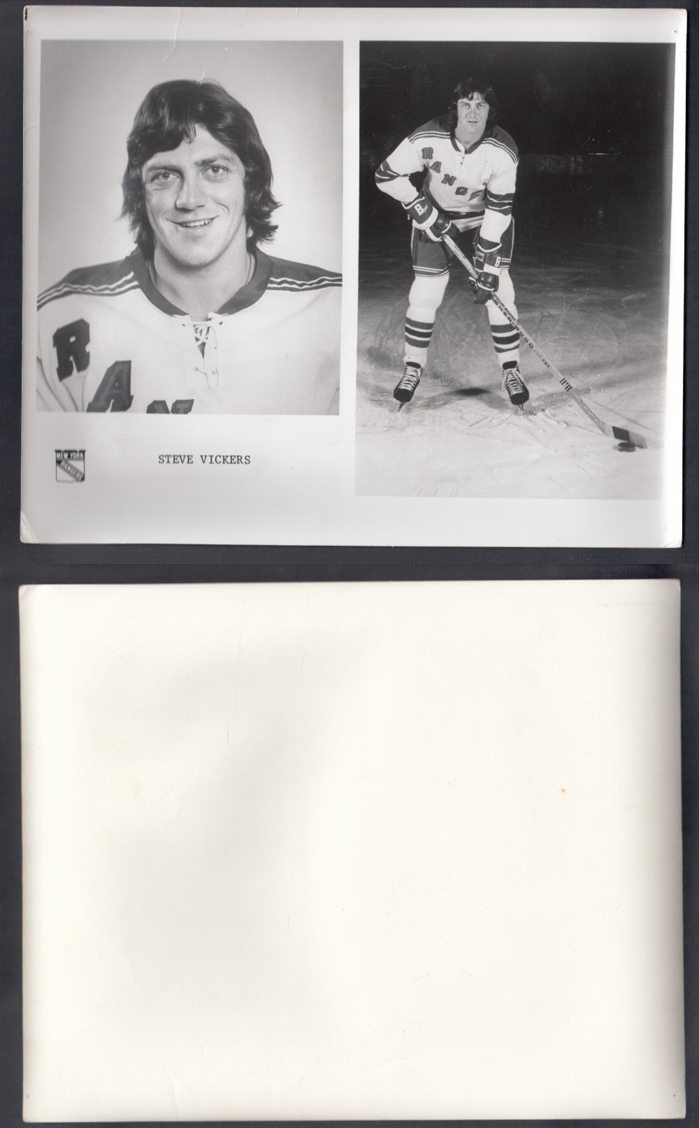 1960'S NEW YORK RANGERS MEDIA PHOTO S. VICKERS photo 1960'S NEW YORK RANGERS MEDIA PHOTO S. VICKERS photo