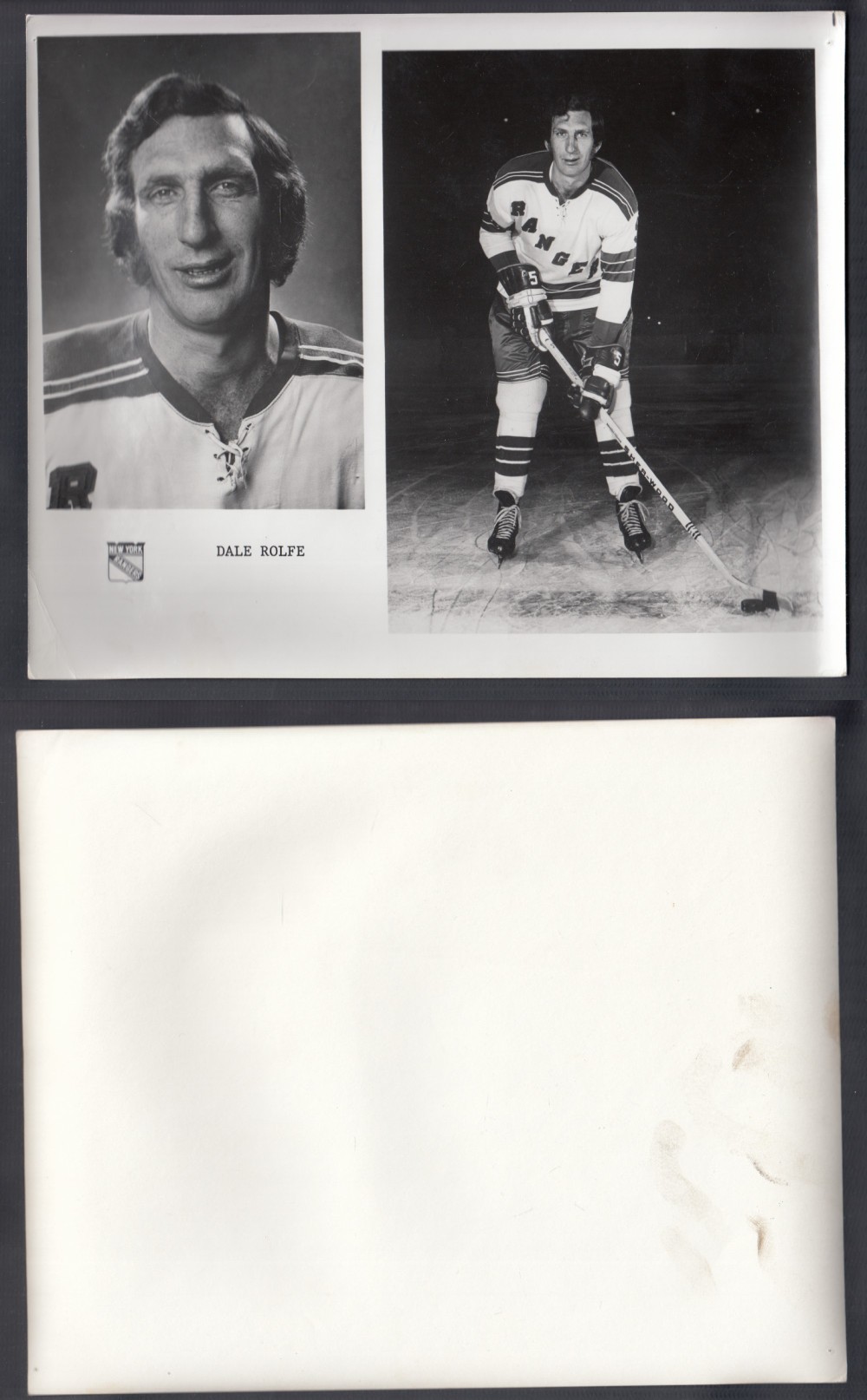 1960'S NEW YORK RANGERS MEDIA PHOTO D. ROLFE photo 1960'S NEW YORK RANGERS MEDIA PHOTO D. ROLFE photo