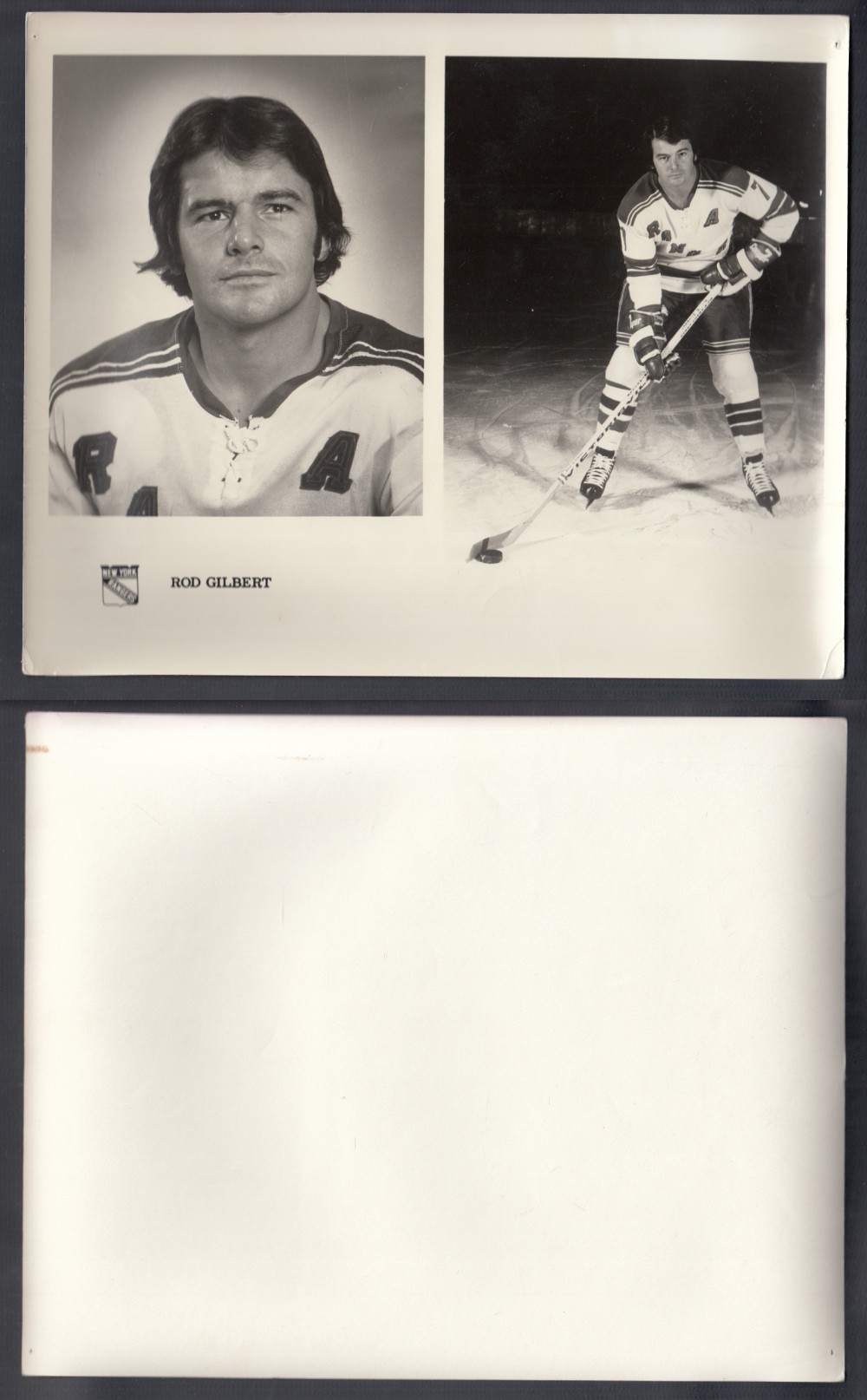 1960'S NEW YORK RANGERS MEDIA PHOTO R. GILBERT photo 1960'S NEW YORK RANGERS MEDIA PHOTO R. GILBERT photo
