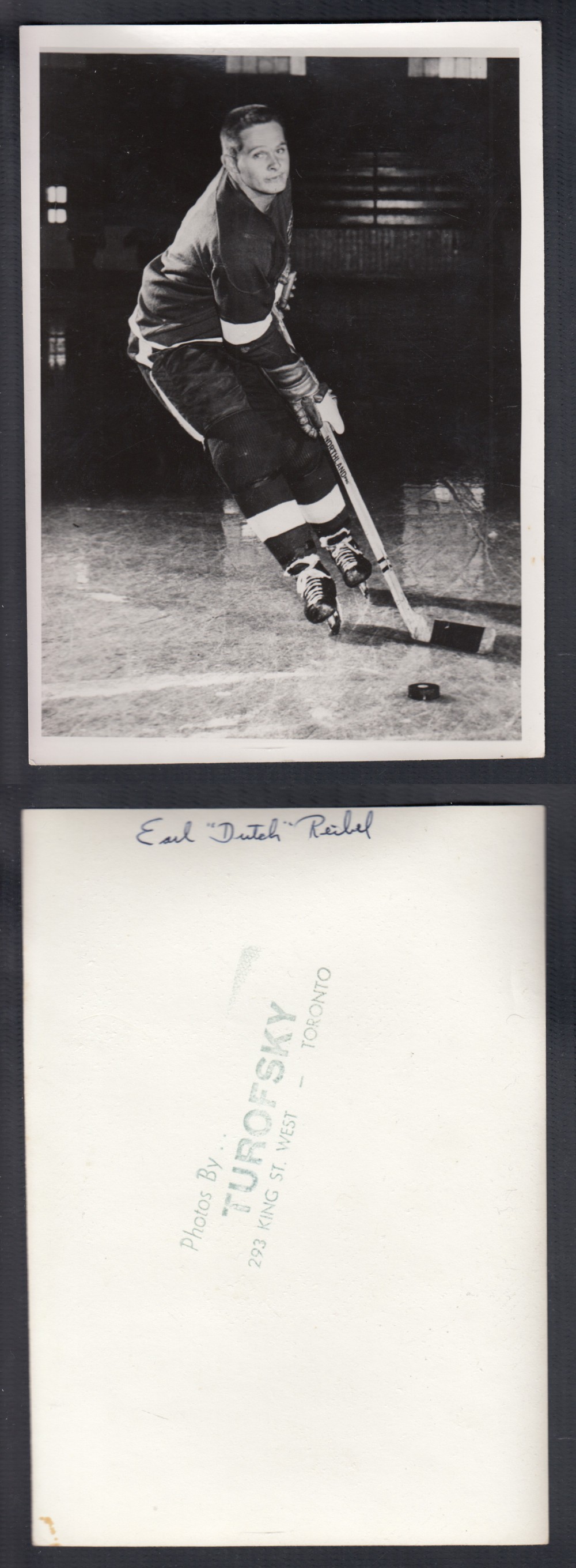 1950'S DETROIT RED WINGS MEDIA PHOTO E. REIBEL photo 1950'S DETROIT RED WINGS MEDIA PHOTO E. REIBEL photo