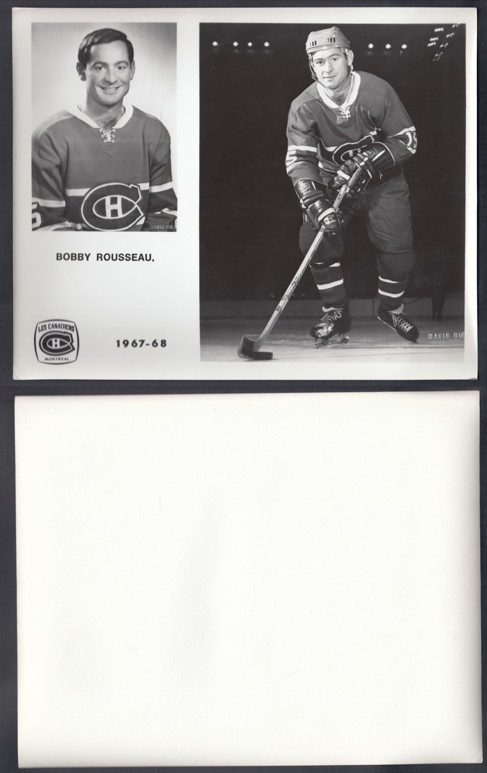 1967-68 MONTREAL CANADIENS MEDIA PHOTO B. ROUSSEAU photo 1967-68 MONTREAL CANADIENS MEDIA PHOTO B. ROUSSEAU photo