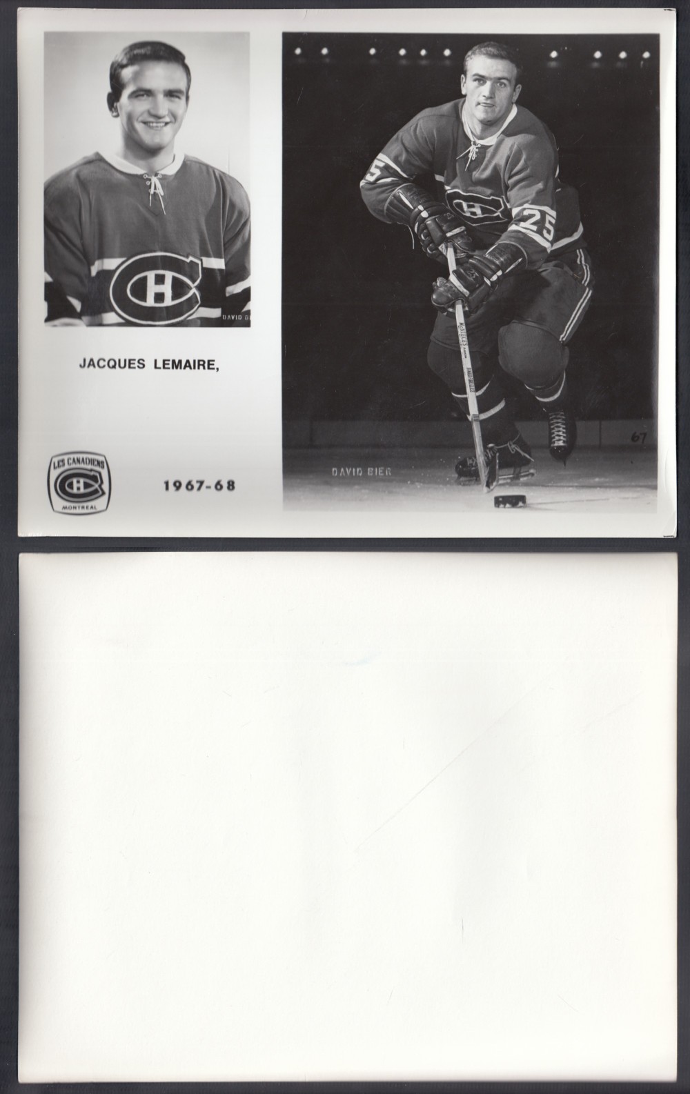 1967-68 MONTREAL CANADIENS MEDIA PHOTO J. LEMAIRE photo 1967-68 MONTREAL CANADIENS MEDIA PHOTO J. LEMAIRE photo