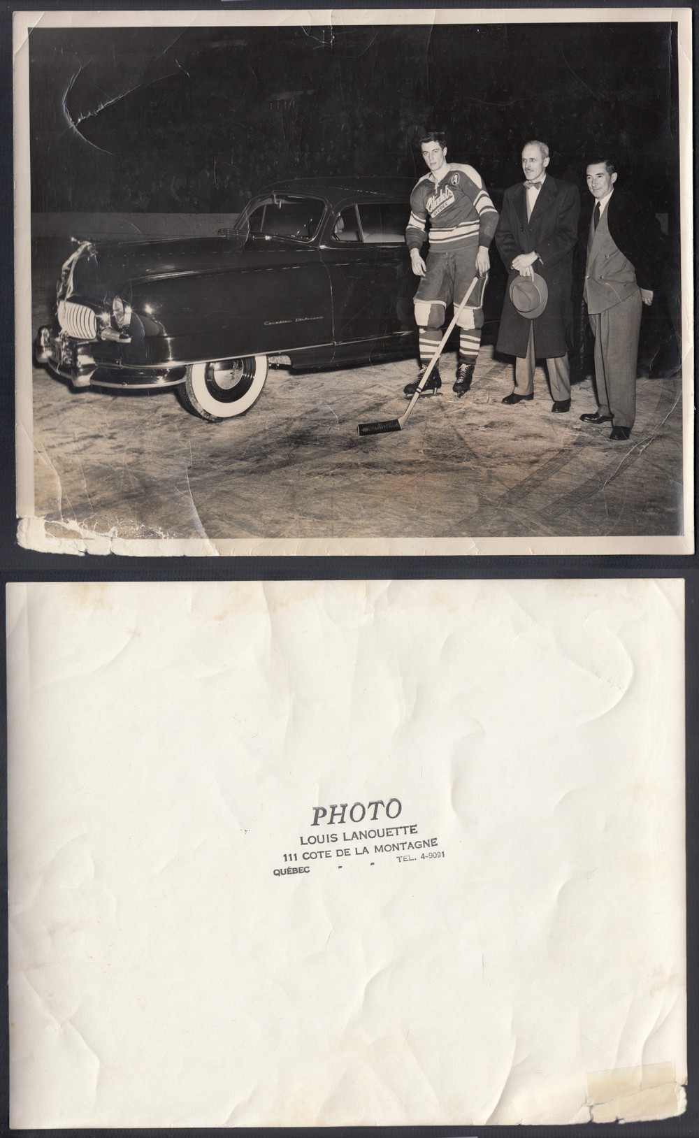1949-50 QUEBEC CITADELLE J. BELIVEAU ORIGINAL PHOTO photo 1949-50 QUEBEC CITADELLE J. BELIVEAU ORIGINAL PHOTO photo