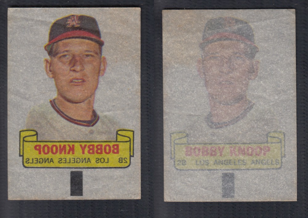1966 TOPPS RUB-OFFS B. KNOOP photo 1966 TOPPS RUB-OFFS B. KNOOP photo