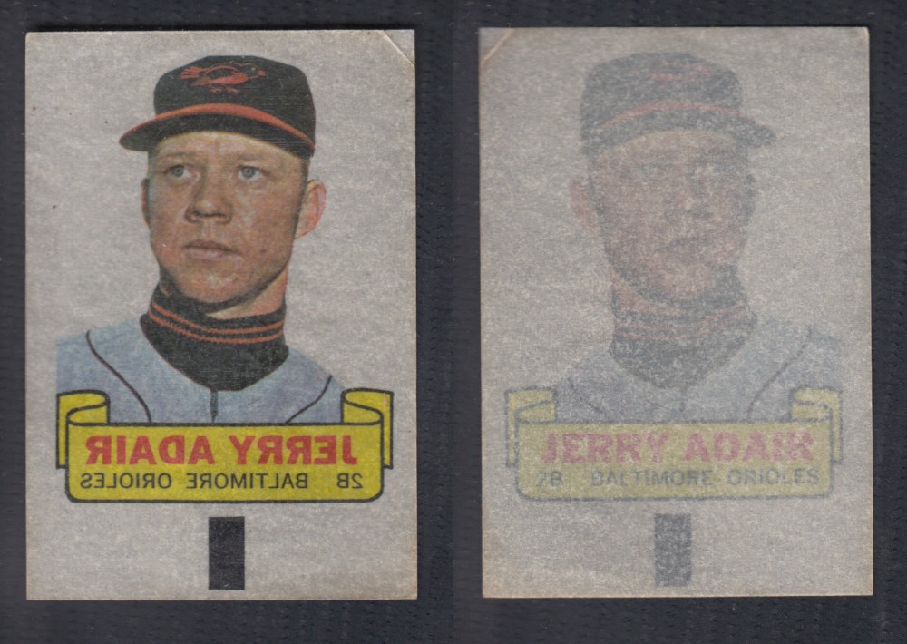 1966 TOPPS RUB-OFFS J. ADAIR photo