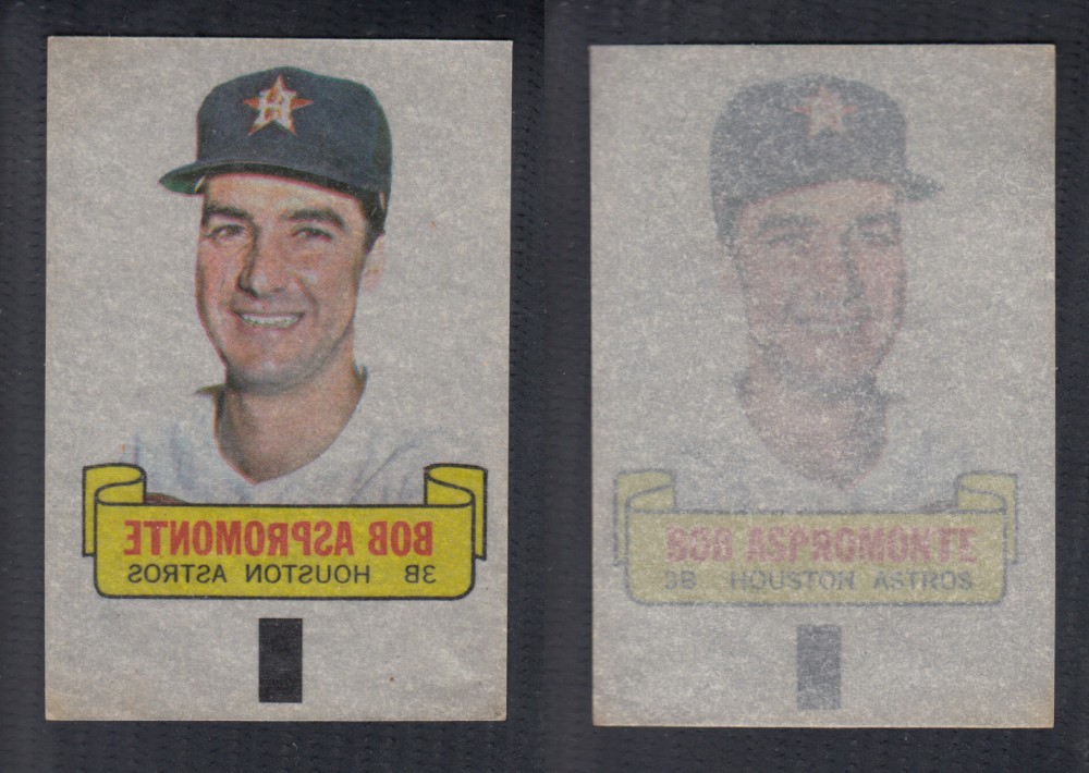 1966 TOPPS RUB-OFFS B. ASPROMONTE photo 1966 TOPPS RUB-OFFS B. ASPROMONTE photo