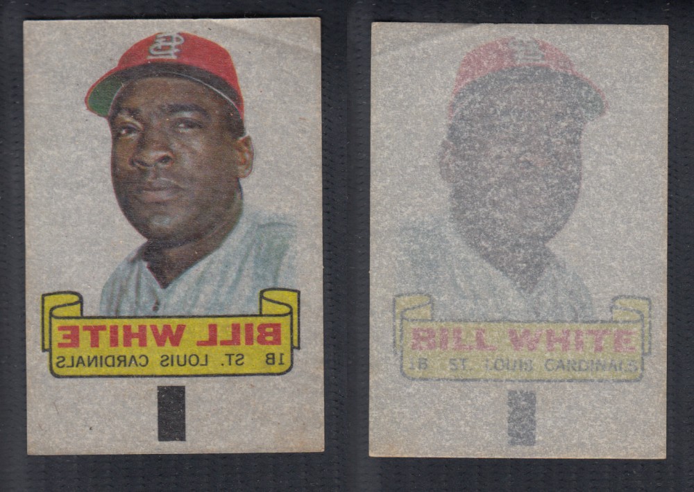 1966 TOPPS RUB-OFFS B. WHITE photo 1966 TOPPS RUB-OFFS B. WHITE photo