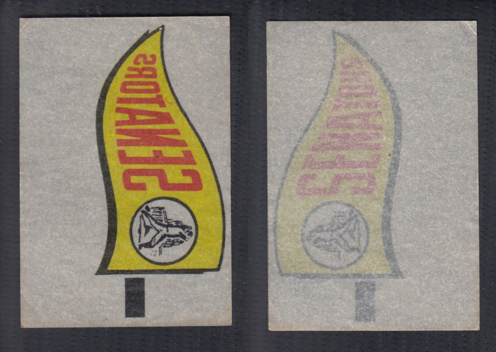 1966 TOPPS RUB-OFFS SENATORS PENNANT photo 1966 TOPPS RUB-OFFS SENATORS PENNANT photo
