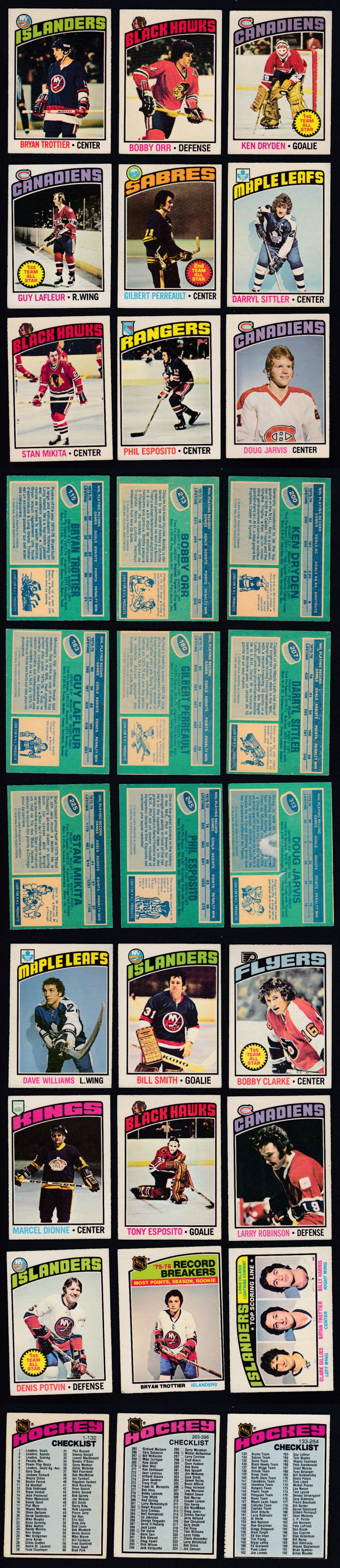 1976-77 O-PEE-CHEE HOCKEY CARD FULL SET 396/396 photo 1976-77 O-PEE-CHEE HOCKEY CARD FULL SET 396/396 photo