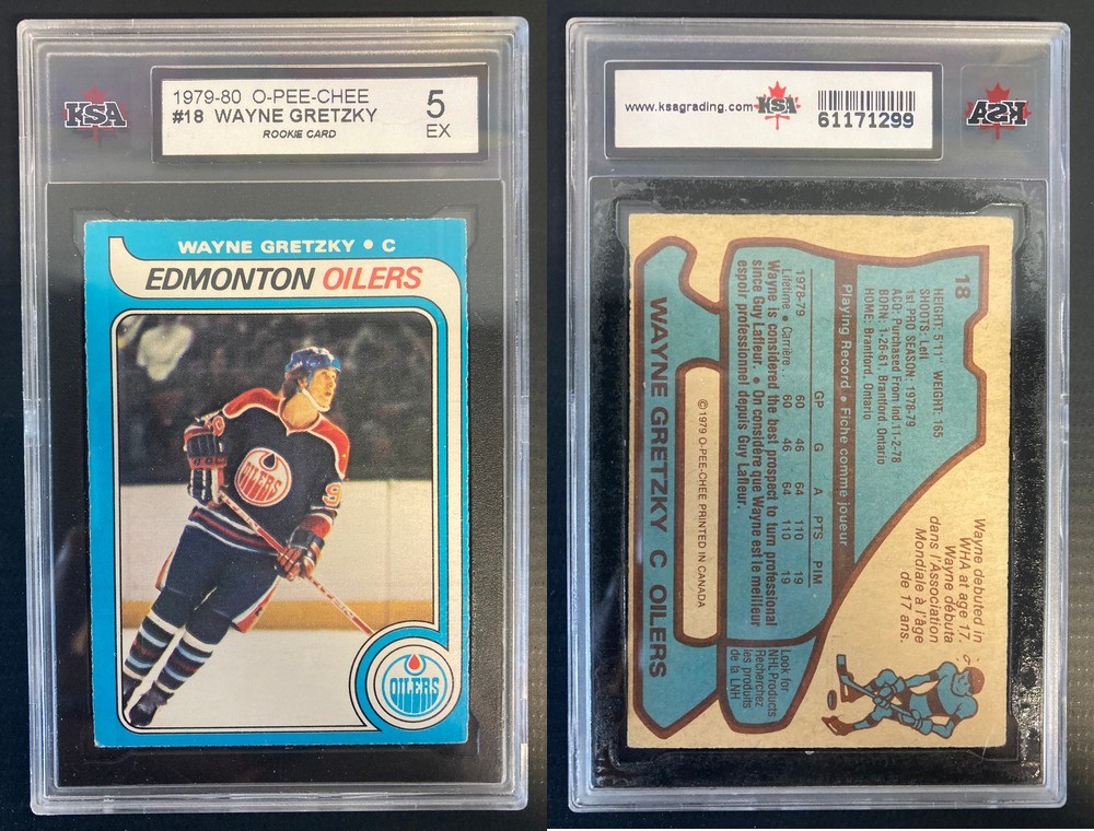 1979-80 O-PEE-CHEE HOCKEY CARD #18 W. GRETZKY ROOKIE CARD photo 1979-80 O-PEE-CHEE HOCKEY CARD #18 W. GRETZKY ROOKIE CARD photo