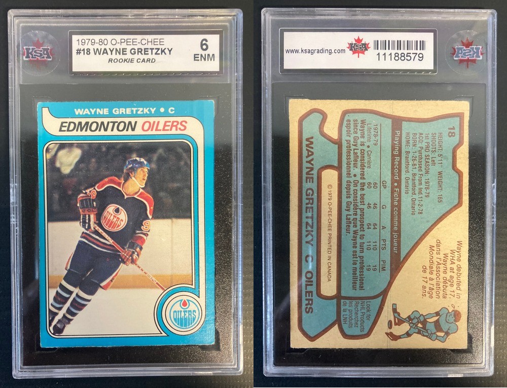 1979-80 O-PEE-CHEE HOCKEY CARD #18 W. GRETZKY ROOKIE CARD photo 1979-80 O-PEE-CHEE HOCKEY CARD #18 W. GRETZKY ROOKIE CARD photo
