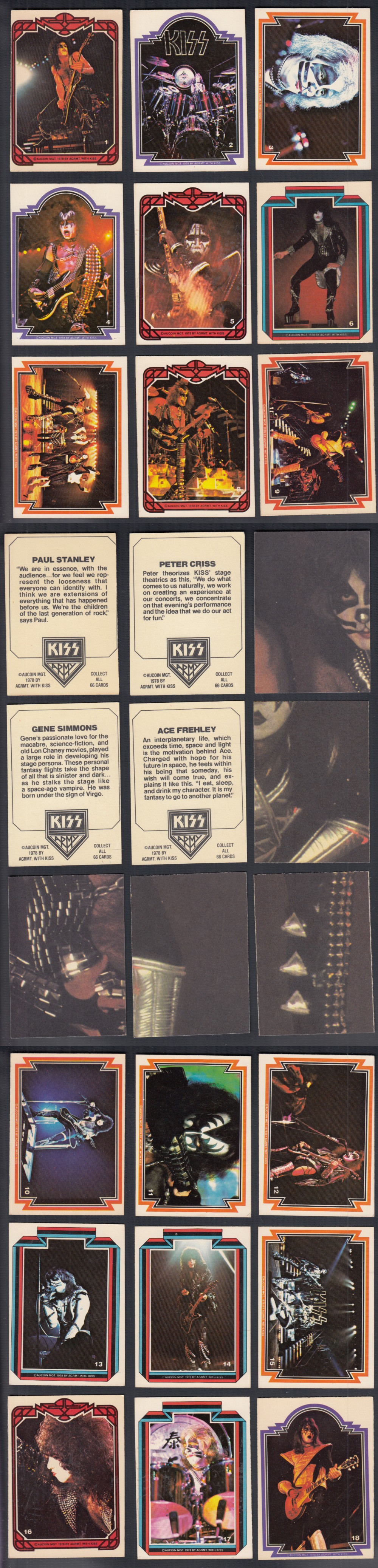 1978 DONRUSS KISS SERIES 2 CARD FULL SET 66/66 photo 1978 DONRUSS KISS SERIES 2 CARD FULL SET 66/66 photo