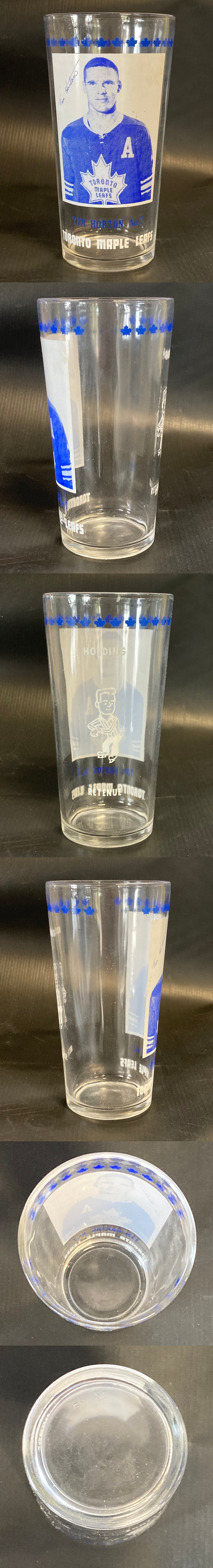 1967-68 YORK PEANUT BUTTER GLASS T. HORTON photo 1967-68 YORK PEANUT BUTTER GLASS T. HORTON photo