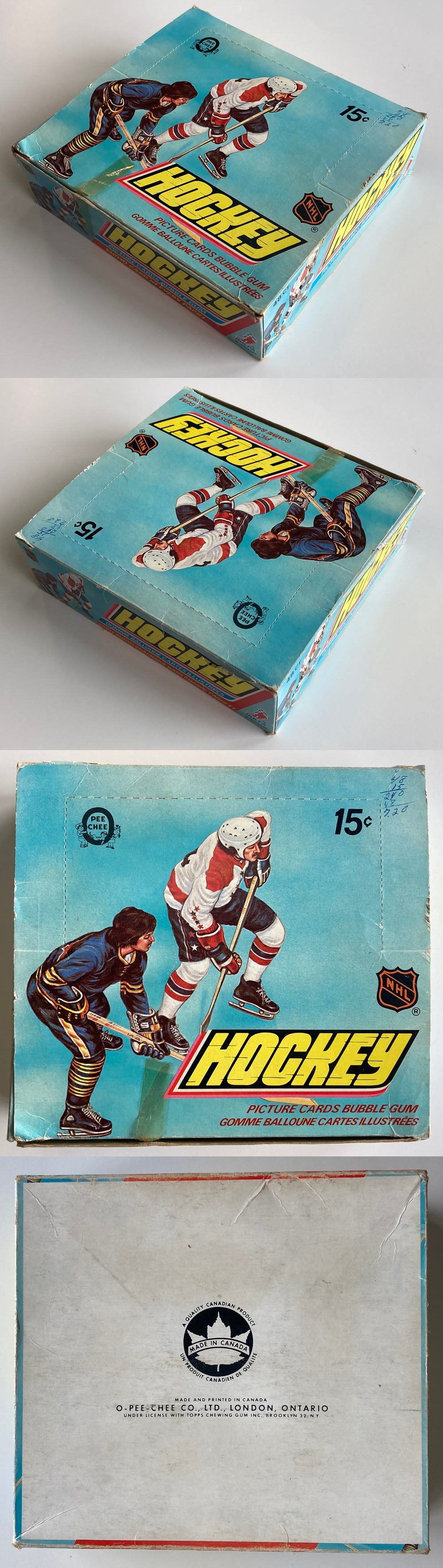 1977-78 O-PEE-CHEE HOCKEY CARD DISPLAY BOX photo 1977-78 O-PEE-CHEE HOCKEY CARD DISPLAY BOX photo