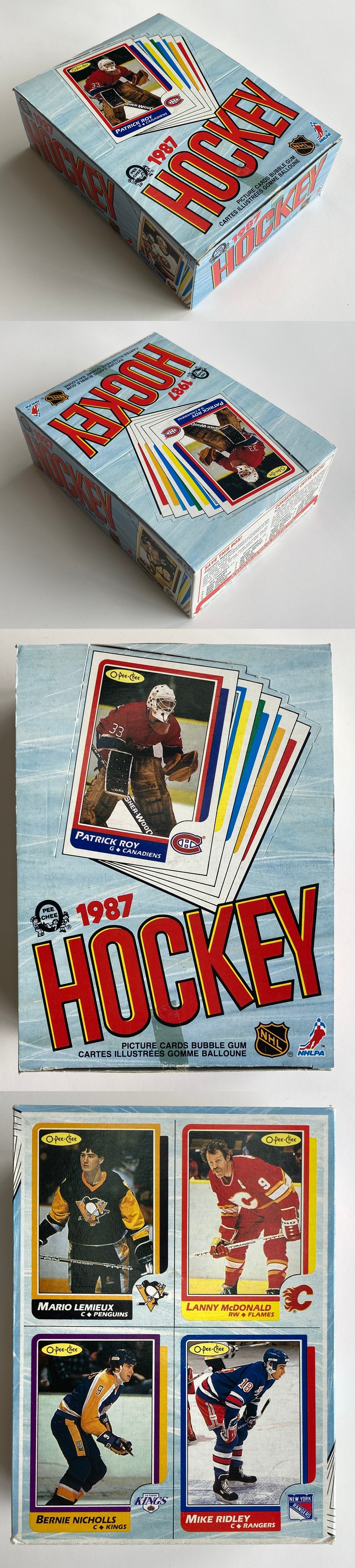 1986-87 O-PEE-CHEE HOCKEY CARD DISPLAY BOX photo 1986-87 O-PEE-CHEE HOCKEY CARD DISPLAY BOX photo