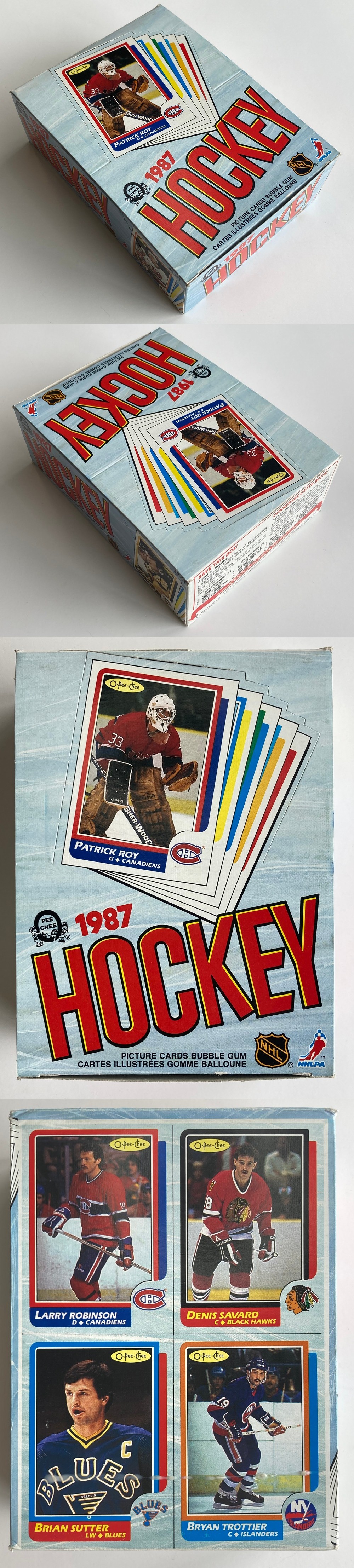 1986-87 O-PEE-CHEE HOCKEY CARD DISPLAY BOX photo 1986-87 O-PEE-CHEE HOCKEY CARD DISPLAY BOX photo