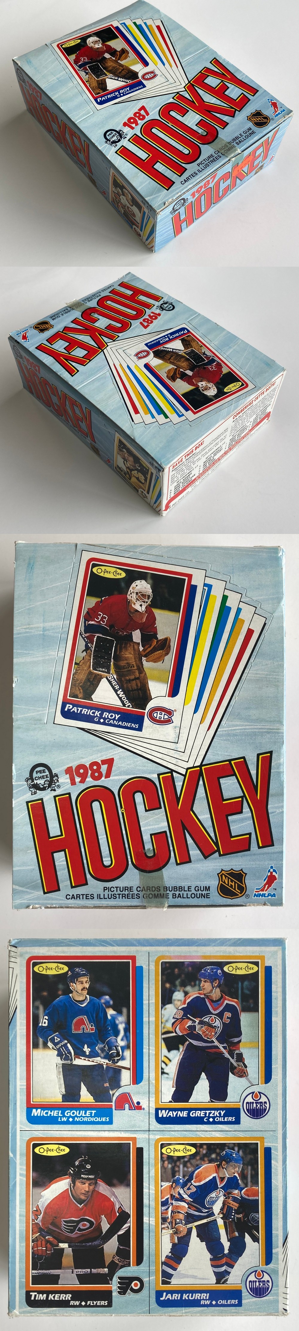 1986-87 O-PEE-CHEE HOCKEY CARD DISPLAY BOX photo 1986-87 O-PEE-CHEE HOCKEY CARD DISPLAY BOX photo