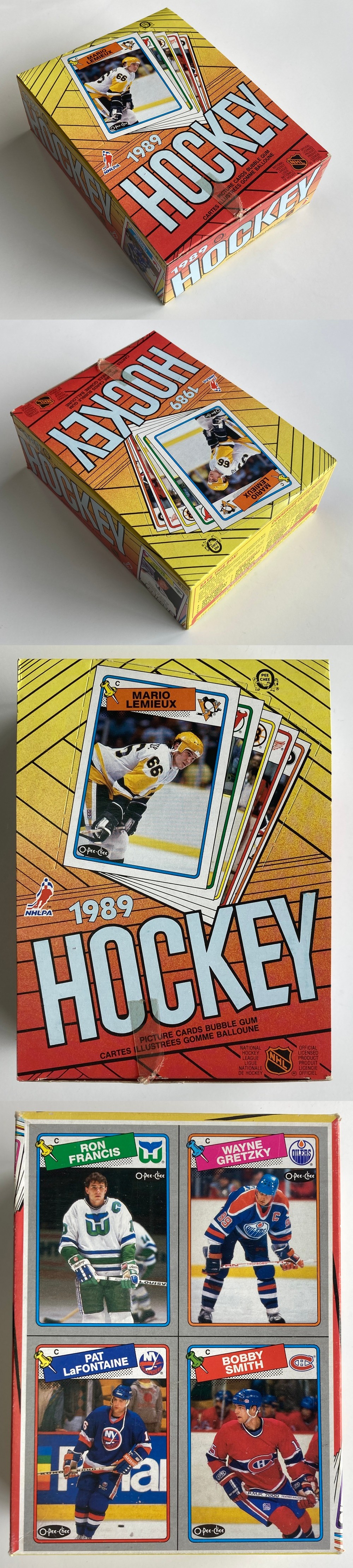 1988-89 O-PEE-CHEE HOCKEY CARD DISPLAY BOX photo 1988-89 O-PEE-CHEE HOCKEY CARD DISPLAY BOX photo