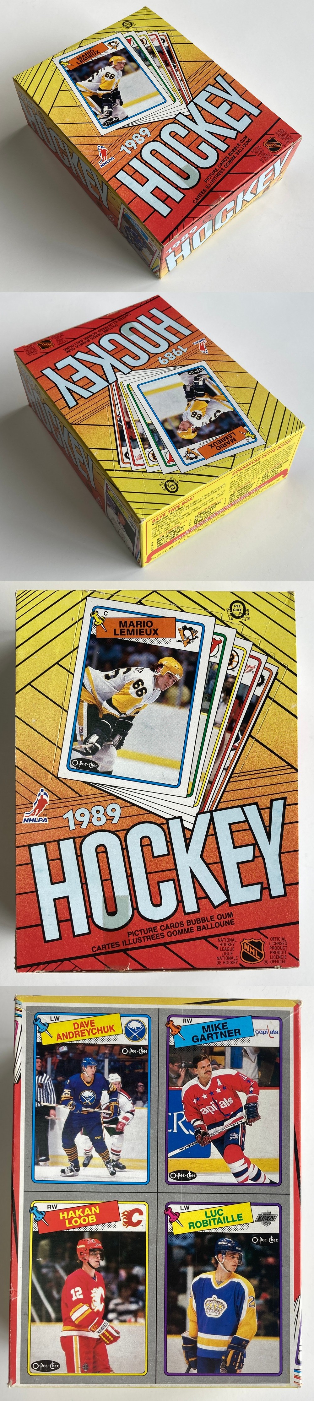 1988-89 O-PEE-CHEE HOCKEY CARD DISPLAY BOX photo 1988-89 O-PEE-CHEE HOCKEY CARD DISPLAY BOX photo